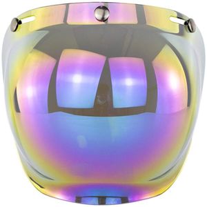 Helm Bubble Shield, Open Helm Vizier Motorhelm Bubble Visor Bubble Shield Motorhelmen Accessoire