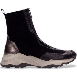 Hispanitas - Nepal Bolmet - Leren Sneakers - Zwart - Waterdichte Ritssluiting