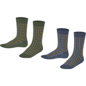 Esprit Sokken Check Kinderen 2-PACK 18182 0040 sortiment 35-38