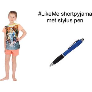 LikeMe Short Pyjama - #LikeMe Shortama. Maat 110/116 cm - 5/6 jaar + EXTRA 1 Stylus Pen.