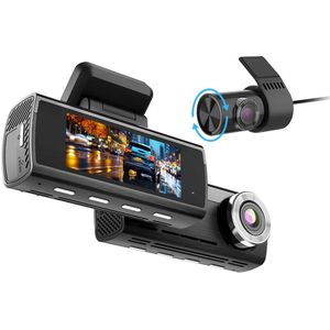 Dashcam - 4K Dashcam met GPS, WiFi & 24u Parkeermodus – Voor- en Achtercamera – Sony Sensor – Nachtzicht – Loop Recording – Zwart