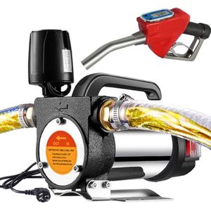 Elektrische Doseringspomp voor Brandstof - 220V, 60 l/min, Automatische Uitschakeling, 6 Meter Slang