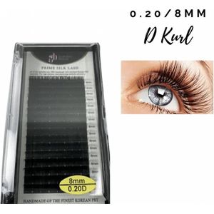 Guardian Beauty Prime Silk Lashes 8mm 0.20 D-krul | Wimpers Extensions | Eyelashes | Wimpers |  Wimperextensions
