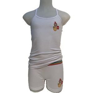 Embrator meisjes Ondergoedsetje wit Rond maat 128/134