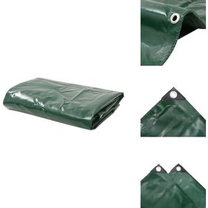 vidaXL Afdekzeil - Afdekzeilen - Zeildoek - Zeildoeken - Dekzeil 650 g/m² 3x5 m groen