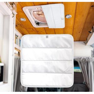 Bubble Magnetic Insulated Roof Vent Cover for MaxxAir and Fantastic Fans - White