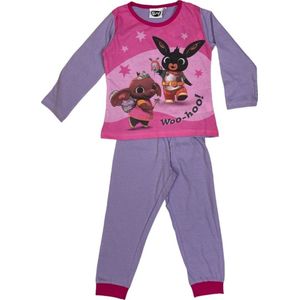 Bing pyama - paars shirt en roze broek - Bing pyjama - maat 116 - 100% katoen