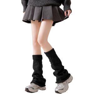 Herfst- en wintergebreide sokken - 40 cm - gestapelde sokken - herfst- en wintersokken - warme en dikke uitlopende beensokken - kuitsokken - verdikte kuitsokken - warme herfst- en winterproducten - herfst- en winterkledingsokken