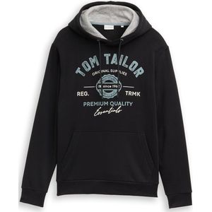 TOM TAILOR - Sweatshirt - Mintgroen - Capuchon met Trekkoord - Lange Mouw