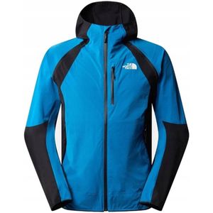 The North Face Kurtka Zip Off Sleeve Jacket - Heren regenjas - Waterdicht - Blauw - Zwart - Maat L