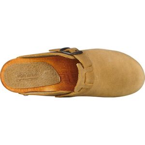 Sanita Clogs Damen Clog offen Wood-Malulo Square Open Nature-41