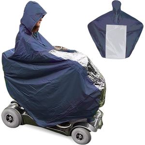 Regenponcho voor elektrische voertuigen - Waterdicht en reflecterend - 1 stuk - Universele maat