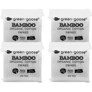 green-goose® Bamboe Wattenstaafjes | 400 Stuks | Plastic-Free