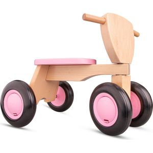 New Classic Toys Houten Loopfiets - Road Star - Roze