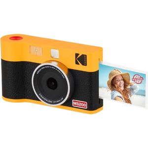 Kodak Imprimante MS200 - Impression Photo Format 2.1x3.4, Compatible iOS/Android, Impressions Haute Qualité, Résistantes à l'Eau et Aux Empreintes, Cartouche Tout-en-Un, Appli KODAK Instant - Jaune