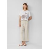 Culottes - Viscose - Casual - Met Elastische Tailleband - Effen Ontwerp