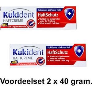 Kukident Kleefpasta Extra - 40 gram - Voordeelset 2 Stuks !!