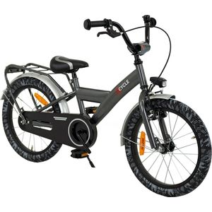 2Cycle Nitro - Kinderfiets - 18 inch - Antraciet - Jongensfiets -18 inch fiets