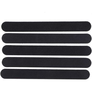 TheLau - Nagelvijl Set 5 Stuks voor Salon Nail Art - Dubbelzijdig, Ronde Kop - Zwart - Slijp en Polijst Tool - Stevig en Slijtvast