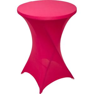 Statafelrok Roze – ∅80-85 x 110 cm – Statafelhoes Stretch – Tafelhoezen voor Statafel Sta Tafel Hoes | Staantafelhoes – Geschikt voor Horeca Evenementen | Cocktailparty | Trouwerij