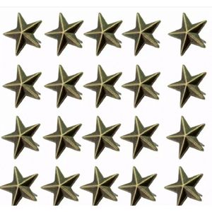 80 Kleding studs- spikes- Ster- Brons- 8 mm - Charme Bijoux