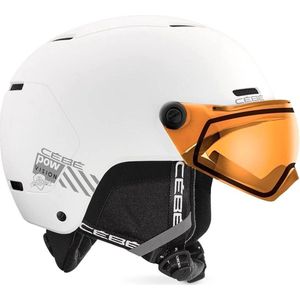 Cébé Pow Vison Skihelm Met Photochromic Vizier 2023 - White Matte | Maat: 56 - 58 cm