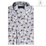 Moss Copenhagen - Nilla Romina - Korte Jurk - Iced Coffee Leo