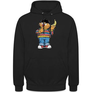 Sesamstraat Ernie met Banana Pose Hoodie Unisex