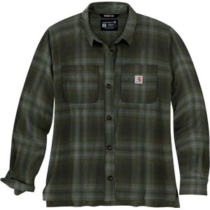 Carhartt - Midweight Flannel L/S Plaid Shirt - Overhemd - Rood - Katoen