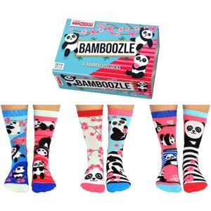 United Odd Socks 6 Dames Sokken Panda Bamboozle