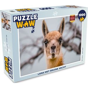 Puzzel Lama - Selfie - Boom - Legpuzzel - Puzzel 1000 stukjes volwassenen