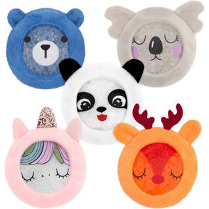 Navaris - Gel Packs - 5 Stuks - Herbruikbaar - Voor Eerste Hulp - Dierenontwerp