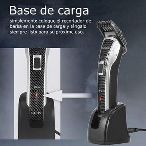 Waterdichte elektrische tondeuse voor heren met precisie baardtrimmer