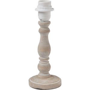 Clayre & Eef Lampenvoet Ø 10x26 cm Bruin Hout Rond Lampvoet