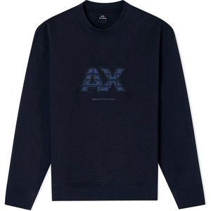 ARMANI EXCHANGE - Sweatshirt - Navy - Lange Mouw - Ronde Hals