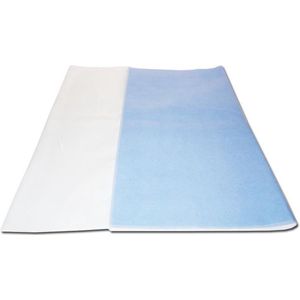 Matrasbeschermer - Blauw - Incontinentie - Waterdicht en Wasbaar - Onderlegger 85 x 90 cm