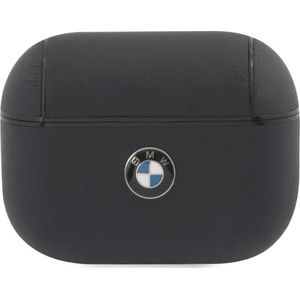 BMW Leather Case voor Apple AirPods Pro 1 (1e generatie) - Navy - Metal Logo