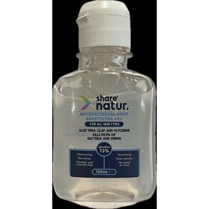 SHARE NATUR antibacteriële hand gel 100ml., 40 st.