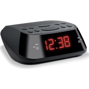 Lexium Wekkerradio Op Netstroom - Klokradio - Wekkerradio - Klokradio Met Wekker - Wekkerradio Dab - Wekker Dab Radio