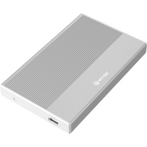 Switss® - 2.5” HDD/SSD Behuizing (Silver) - SATA III | UASP - Externe behuizing - USB 3.0 | USB-C