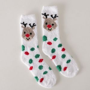 Kerstsokken Cuddle – Met Hert Motief – In Cadeaubal – Zachte Warme Sokken – Polyester & Elastane