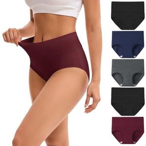 Katoenen Hoogtaille Onderbroeken voor Dames - Set van 5