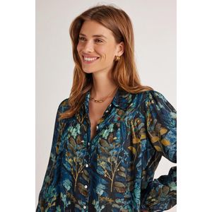 DIDI Dames Blouse Sable Blue Maple print maat 38