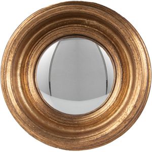 Spiegel Ø 24 cm Goudkleurig Kunststof Rond Grote Spiegel Wand spiegel Muur spiegel