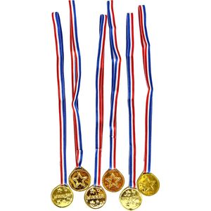 3BMT Medailles voor Kinderen - Medaillehanger Goud - Set van 6
