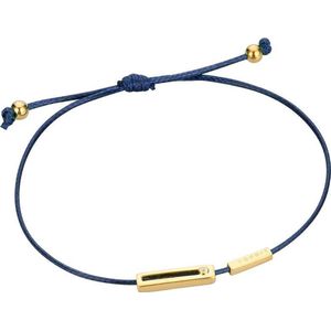 Esprit ESBR00741I21 Mini  - armband - Textiel - Blauw en goudkleurig