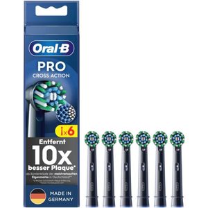 Zwarte Opzetborstels voor Elektrische Tandenborstel, Set van 6