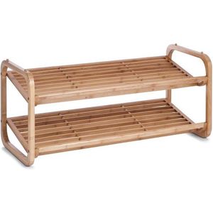 Zeller Present Schoenenrek hout stapelbaar - 13569 - Stapelbaar & Duurzaam