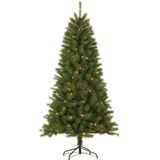 Giftsome Kunstkerstboom met Verlichting - Kerstboom 215 CM - Kunstboom met LED