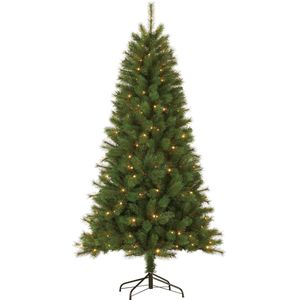 Giftsome Kunstkerstboom met Verlichting - Kerstboom 215 CM - Kunstboom met LED